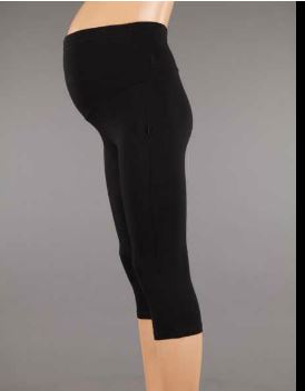 Těhotenské bavlněné 3/4 legíny BRANCO - 3 barvy