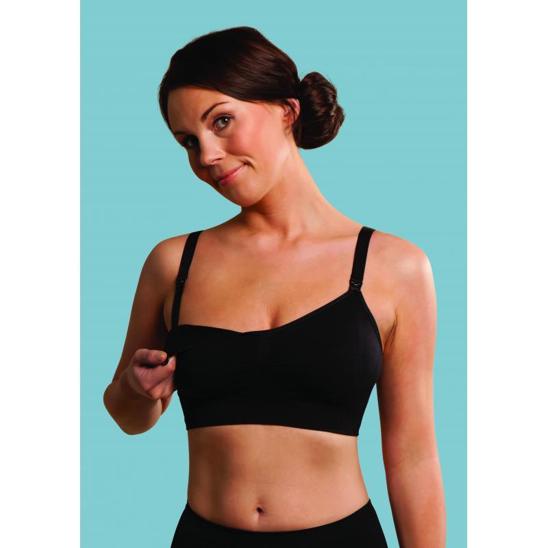 Těhotenská a kojicí podprsenka CARRIWELL, černá