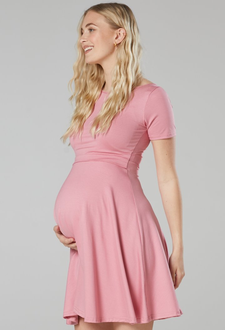 Těhotenské a kojicí šaty ANNIE PINK