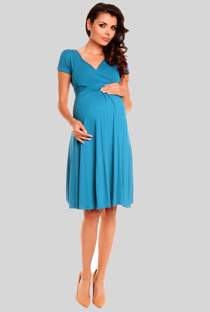 Těhotenské a kojicí šaty HANNAH BLUE