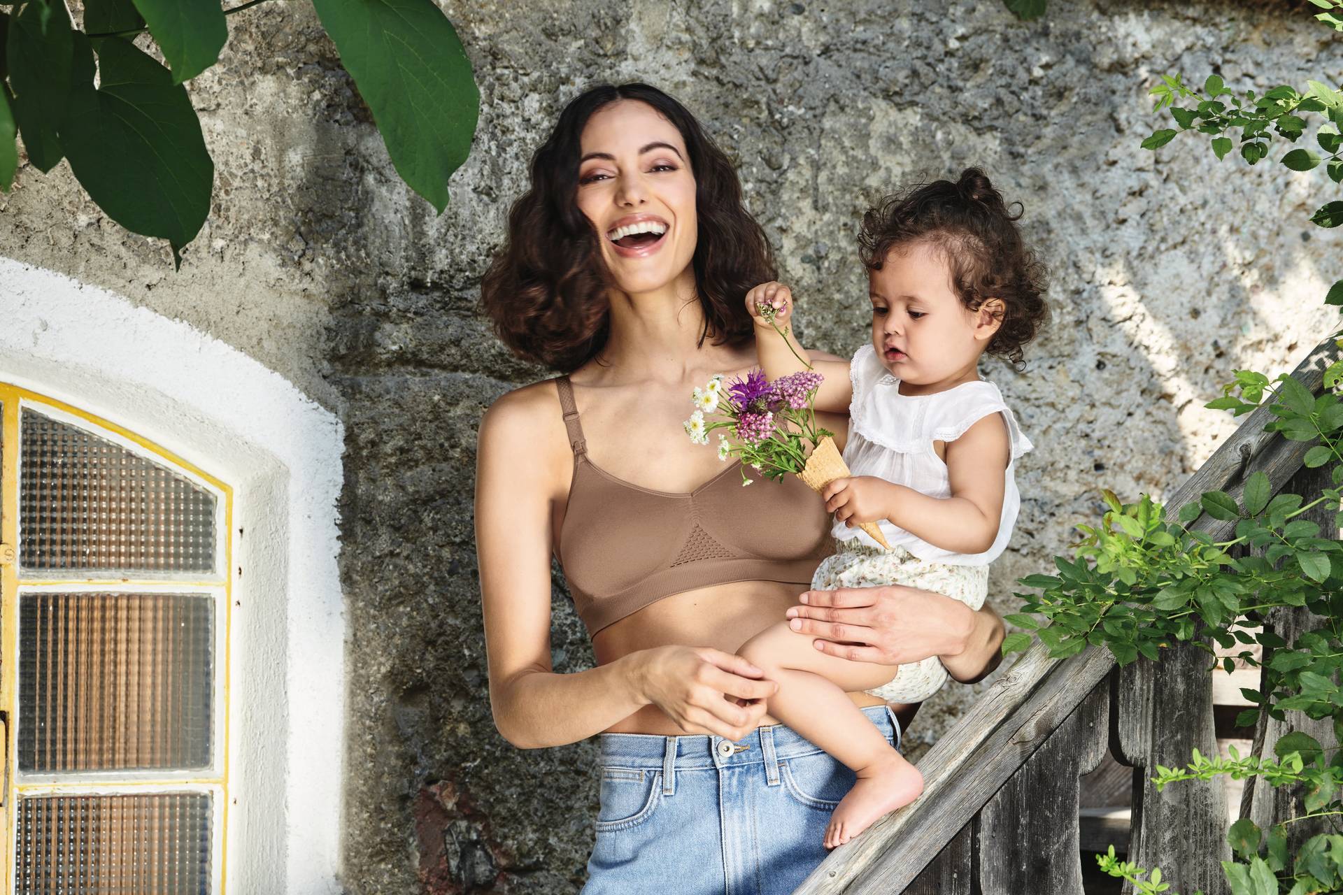 Těhotenská a kojicí podprsenka ANITA SEAMLESS dusty rose