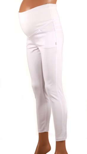 Bílé těhotenské kalhoty BRANCO WHITE