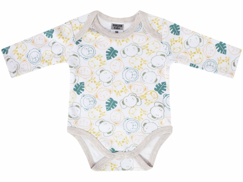 Kojenecké body ZOO - set 3 ks