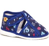 Bačkůrky RAK-suchý zip-modré