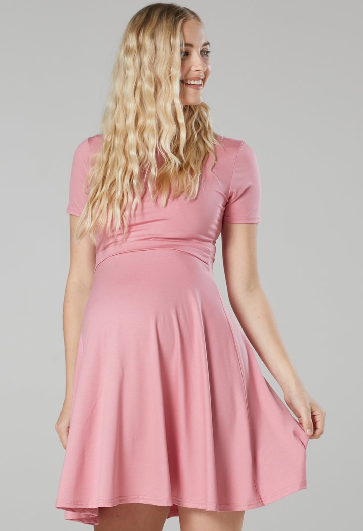 Těhotenské a kojicí šaty ANNIE PINK