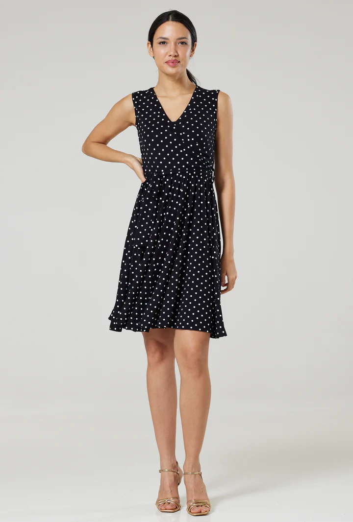 Těhotenské a kojicí šaty BLACK DOTS