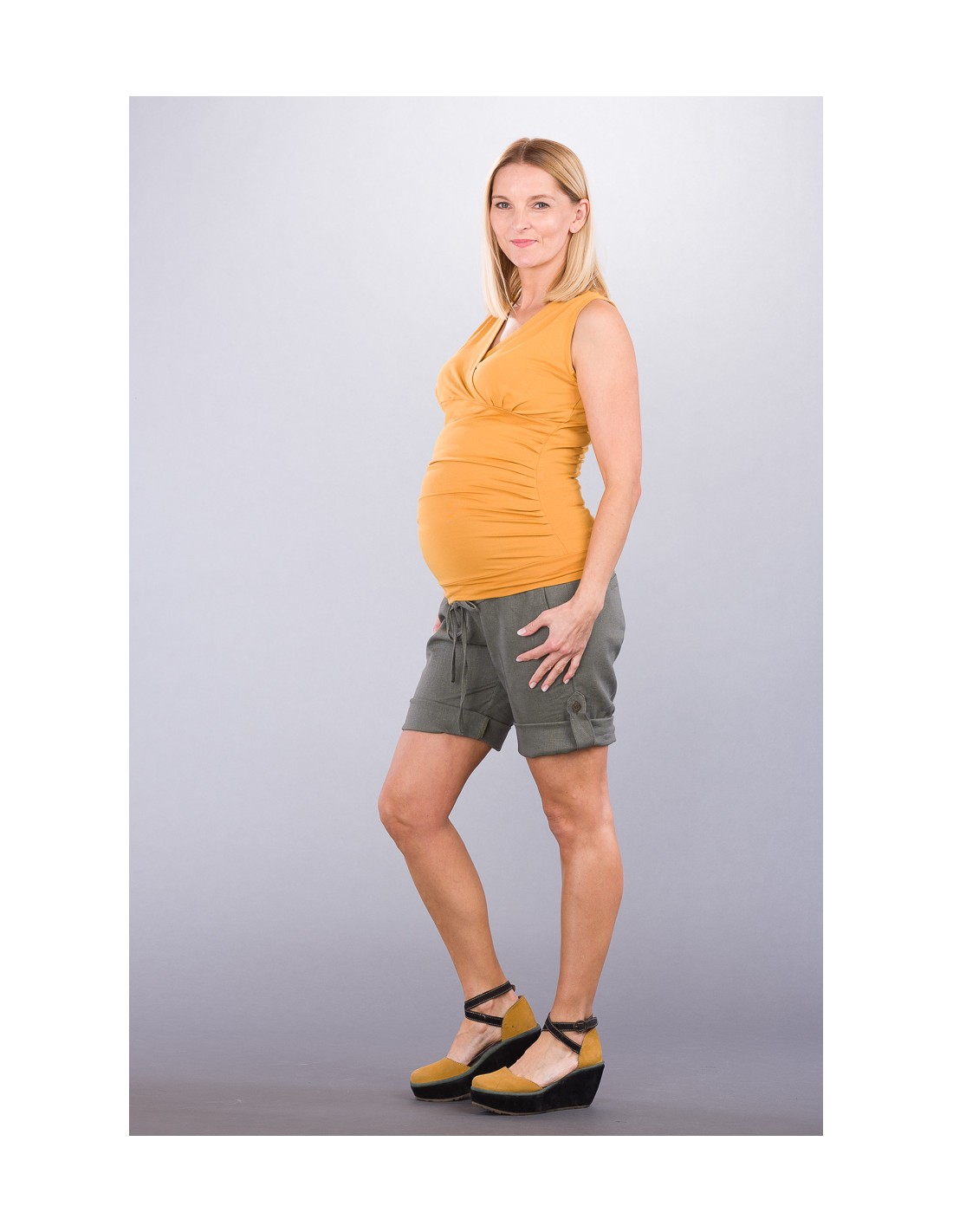 Těhotenské a kojicí tílko LUCY YELLOW