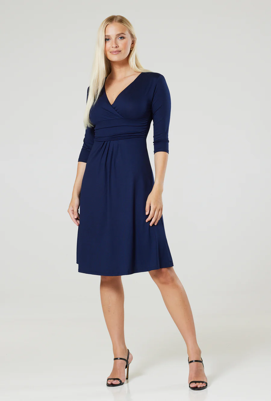 Těhotenské a kojicí šaty ILONA NAVY