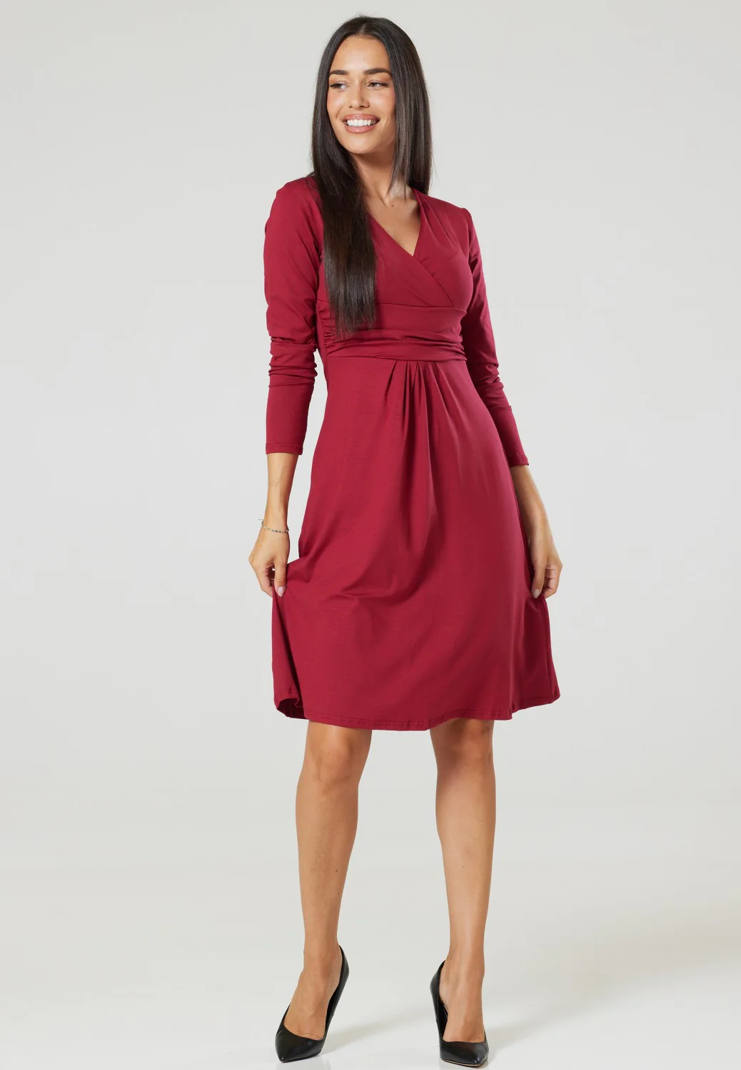 Těhotenské a kojicí šaty HELEN BORDÓ
