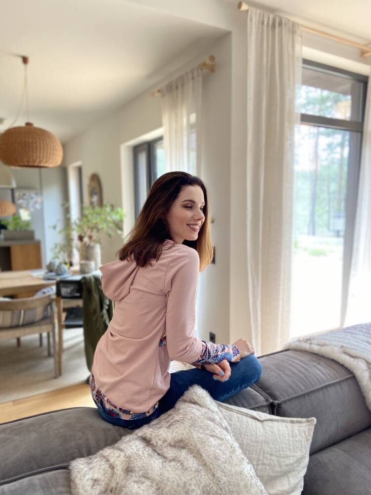 Těhotenská a kojicí tunika/mikina FIBI