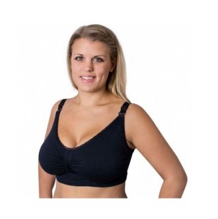 Těhotenská podprsenka CARRIWELL PUSH UP s gelovou kosticí, černá