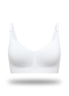 Těhotenská a kojicí podprsenka BRAVADO SILK 2v1, bílá