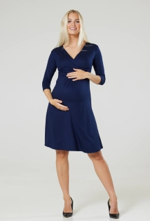 Těhotenské a kojicí šaty ILONA NAVY