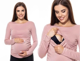 Těhotenské a kojicí triko PINK